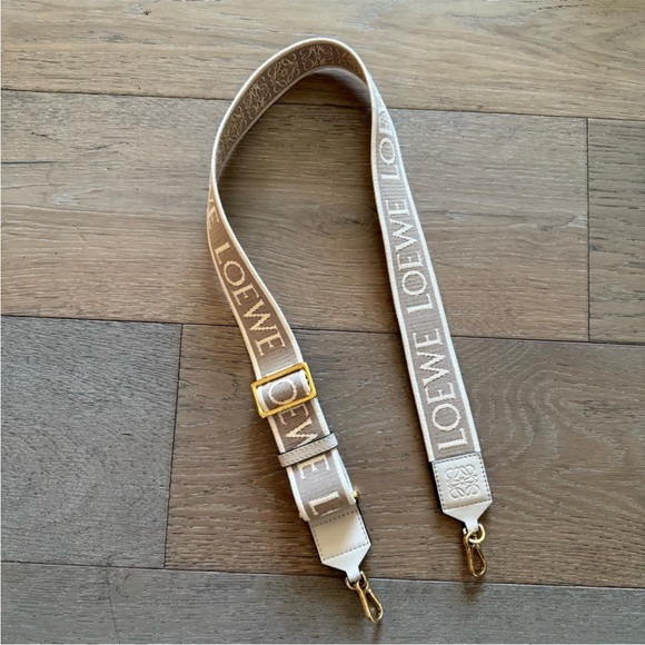 Loewe Tan and Gold Logo Strap - Picture 2 of 2